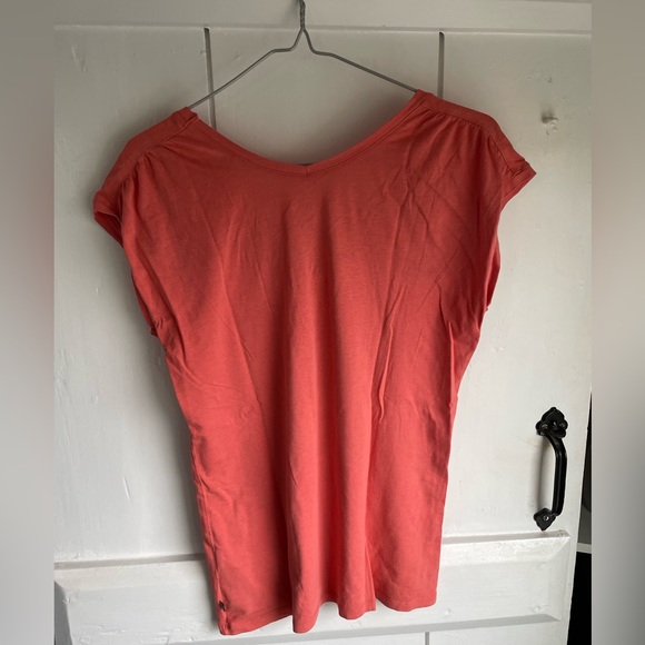 Toad & Co. V-neck T-Shirt in coral S - Picture 2 of 3